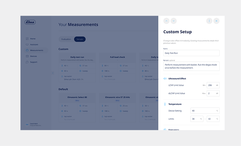 Cavicheck Plus Custom Settings EN
