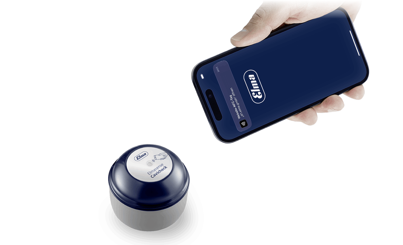 Elma Hub – Cavicheck NFC Nutzung
