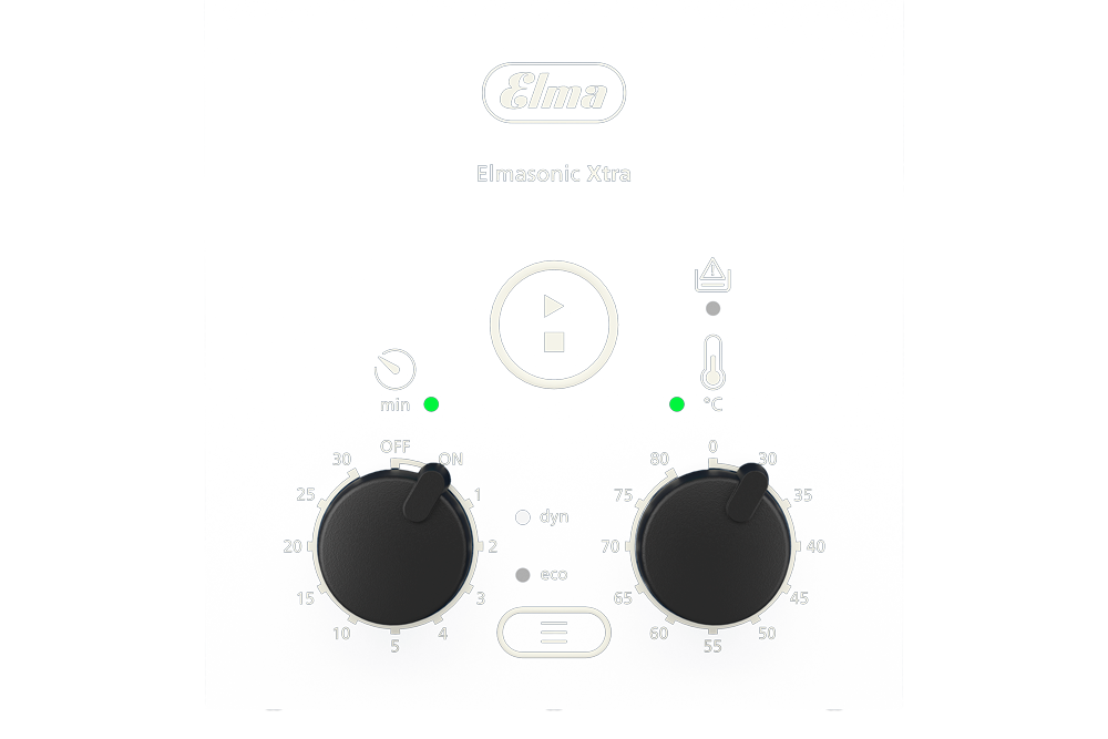 Elmasonic Xtra ultrasonic cleaning device operation